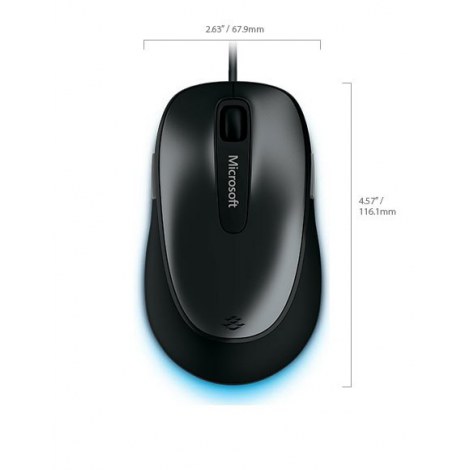 Microsoft | 4EH-00002 | Comfort Mouse 4500 for Business | Black - 8
